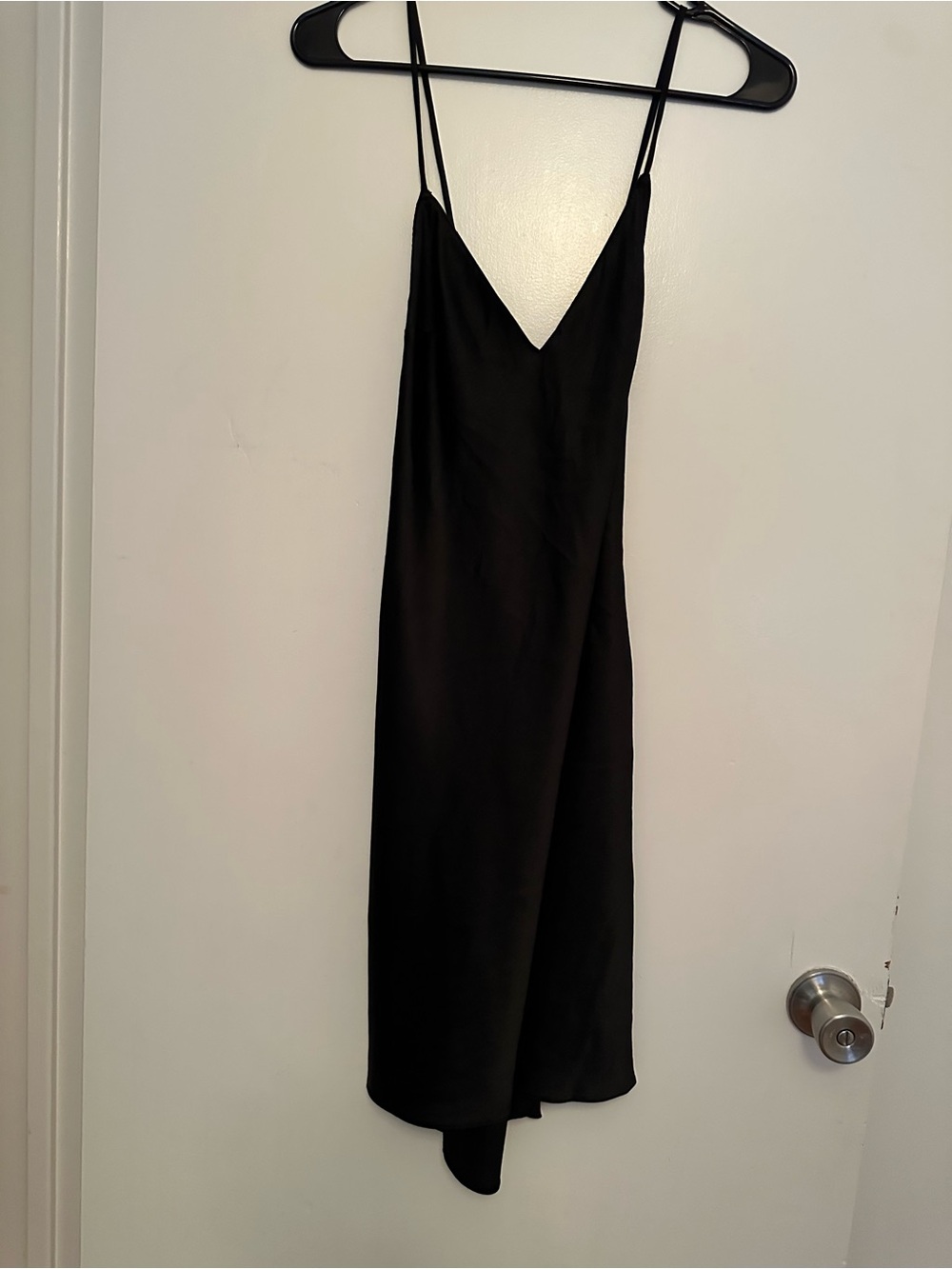 Victoria's Secret Black Cross Back Slip Dress